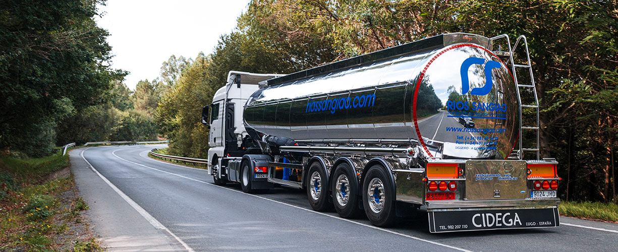 Cisterna para transporte de líquidos alimentarios de Rios Sangiao