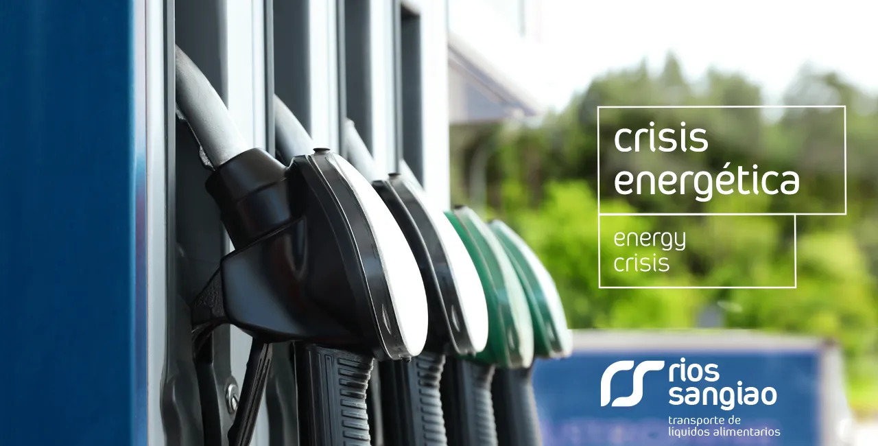 Primer plano de surtidores de gasolinera con vegetación al fondo